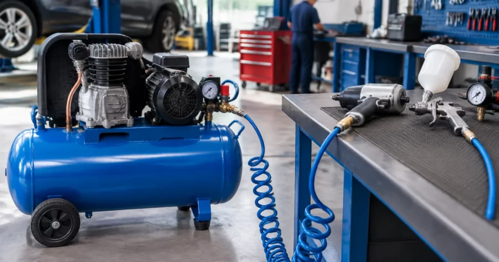Piston Air Compressor Malaysia: How to Size Tank Capacity and CFM for Workshop Tools (Practical Step-by-Step Method)